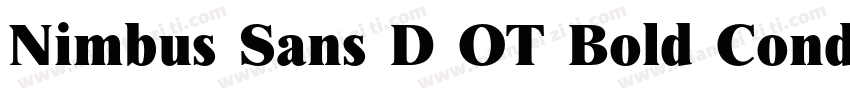 Nimbus Sans D OT Bold Condensed字体转换